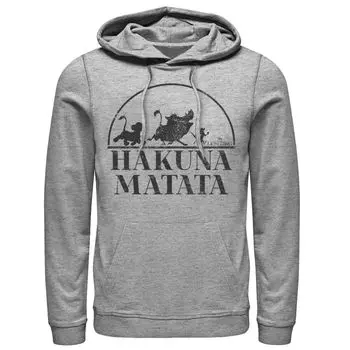 Мужская толстовка с простым текстом Disney The Lion King Hakuna Matata Licensed Character