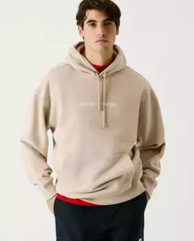 Мужская толстовка с регулируемым капюшоном и принтом на спине Pepe Jeans, бежевый
