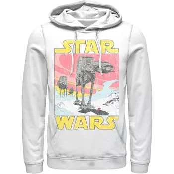 Мужская толстовка с ретро-плакатом Star Wars At-AT Licensed Character, белый