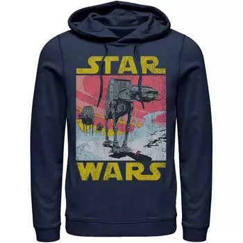Мужская толстовка с ретро-плакатом Star Wars At-AT Licensed Character, синий
