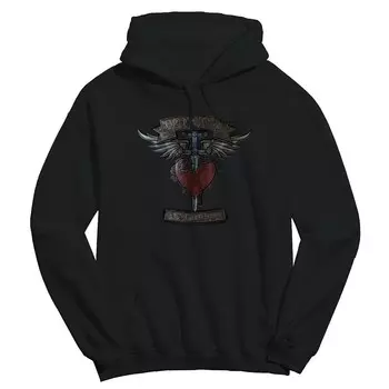 Мужская толстовка с рисунком Bon Jovi H&D Banners Licensed Character, черный