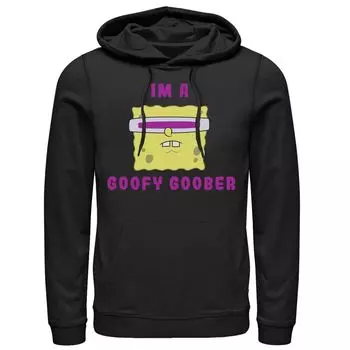 Мужская толстовка с рисунком Губка Боб Квадратные Штаны I'm A Goofy Goober и портретом Nickelodeon, черный