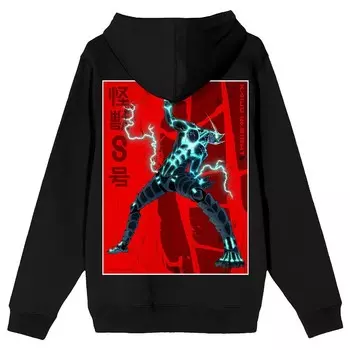 Мужская толстовка с рисунком Kaiju No. 8 Hafka Habino Licensed Character, черный