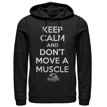 Мужская толстовка с рисунком «Парк Юрского периода Keep Calm and Don’t Move» Licensed Character