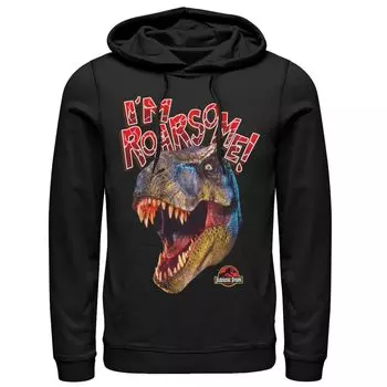 Мужская толстовка с рисунком «Парк Юрского периода T-Rex Head I'm Roarsome» Licensed Character