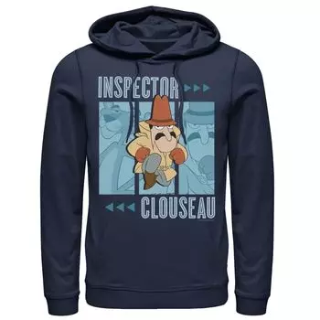 Мужская толстовка с рисунком Pink Panther Inspector Clouseau Trio Panels Licensed Character, синий
