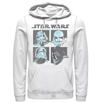 Мужская толстовка с рисунком «Звездные войны» для подростков и парней «Звездные войны: Пробуждение силы» Empire Square Star Wars, белый