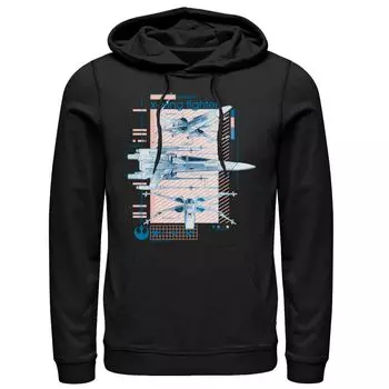 Мужская толстовка с рисунком «Звездные войны: Скайуокер. Восход X-Wing» Licensed Character