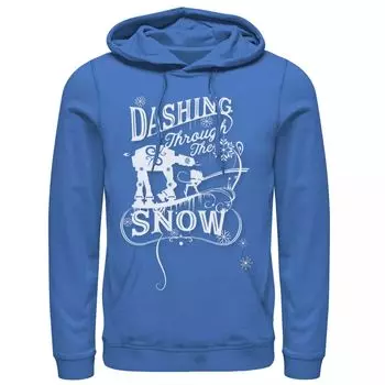 Мужская толстовка с рождественским рисунком AT-AT Dashing Through Snow Star Wars