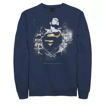 Мужская толстовка с рваной рубашкой и плакатом с изображением Супермена DC Comics