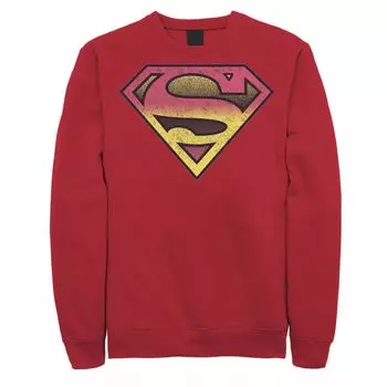 Мужская толстовка с щитом в стиле ретро DC Comics Superman Licensed Character