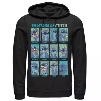 Мужская толстовка с сетчатой вставкой Disney Lilo & Stitch the Emotions Of Stitch Licensed Character