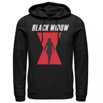 Мужская толстовка с силуэтом и логотипом Marvel Black Widow Licensed Character