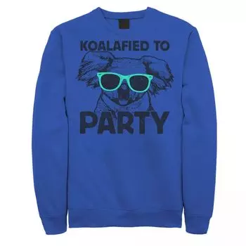 Мужская толстовка с солнцезащитными очками и портретом Koalafied To Party Koala Licensed Character