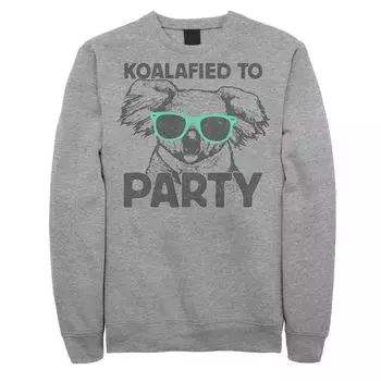 Мужская толстовка с солнцезащитными очками и портретом Koalafied To Party Koala Licensed Character