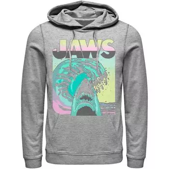 Мужская толстовка с винтажным плакатом Jaws 80s Jaws Licensed Character