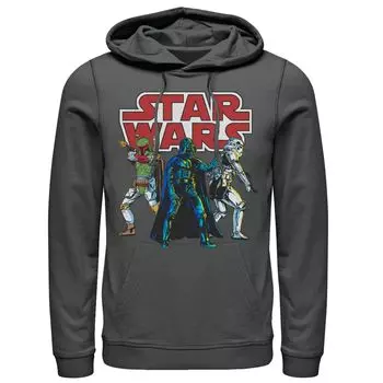 Мужская толстовка с винтажным портретом и логотипом Star Wars Bad Guys Licensed Character