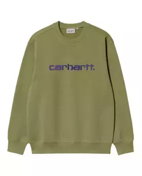 Мужская толстовка с вышитым логотипом Carhartt WIP, зеленый