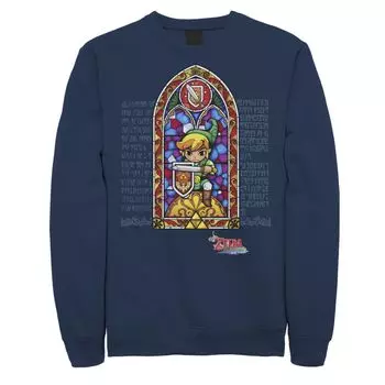 Мужская толстовка с защитой от витражей Nintendo Zelda Licensed Character