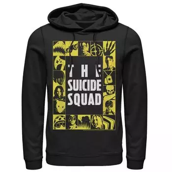 Мужская толстовка с желтым квадратным логотипом The Suicide Squad Licensed Character
