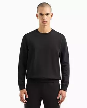 Мужская толстовка с золотым рисунком Armani Exchange, черный