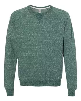 Мужская толстовка Snow Heather French Terry с круглым вырезом JERZEES, цвет forest green