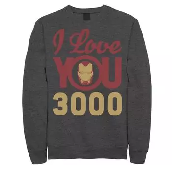 Мужская толстовка со шлемом и логотипом Marvel Avengers: Endgame Iron Man I Love You 3000 Licensed Character