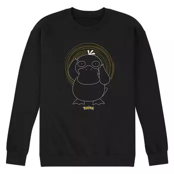 Мужская толстовка со спиралью Pokemon Psyduck Licensed Character