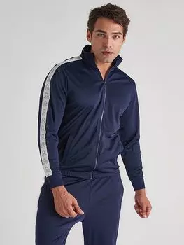 Мужская толстовка со стандартным узором и воротником-стойкой Benetton