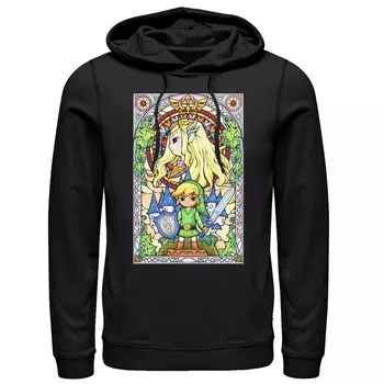 Мужская толстовка со стеклом Nintendo Regal Licensed Character, черный