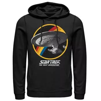 Мужская толстовка со значком радужного корабля Star Trek Next Generation Licensed Character