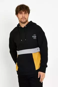 Мужская толстовка стандартного кроя с капюшоном и декором SPR22SW169 Sperlife, черный