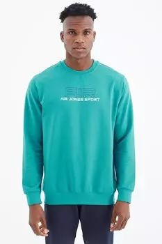 Мужская толстовка стандартного кроя Willy цвета морской волны AIR JONES