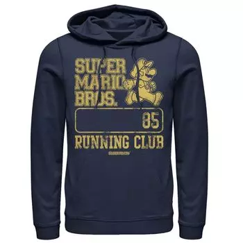 Мужская толстовка Super Mario Bros. Running Club '85 Licensed Character