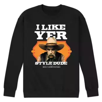Мужская толстовка The Big Lebowski Like Yer Style Licensed Character, черный