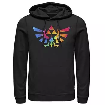 Мужская толстовка Tie Dye с символом Nintendo Legend of Zelda Triforce Triforce Licensed Character