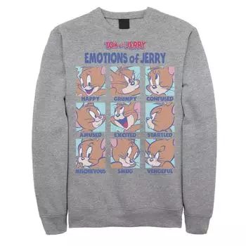 Мужская толстовка Tom And Jerry Emotions Of Jerry Box Up Licensed Character