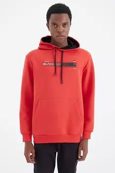 Мужская толстовка удобного кроя Fiesta со шнуровкой и детальным принтом TOMMYLIFE