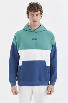 Мужская толстовка удобного кроя с капюшоном и цветными блоками Parlament TOMMYLIFE