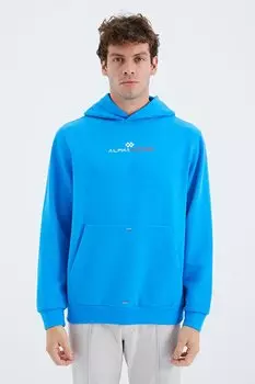 Мужская толстовка удобного кроя с капюшоном и карманом-кенгуру Saks TOMMYLIFE