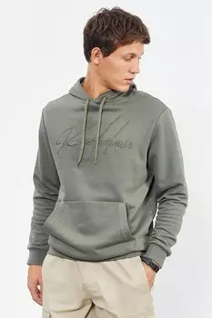 Мужская толстовка удобной формы с капюшоном и рукописной вышивкой ala TOMMYLIFE