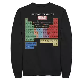 Мужская толстовка Ultimate Periodic Table Of Elements Marvel