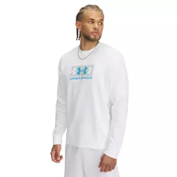 Мужская толстовка Under Armour UA Rival Terry Logo Crew, белый