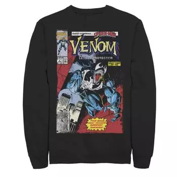 Мужская толстовка Venom Lethal Protector в стиле ретро с комиксами Marvel