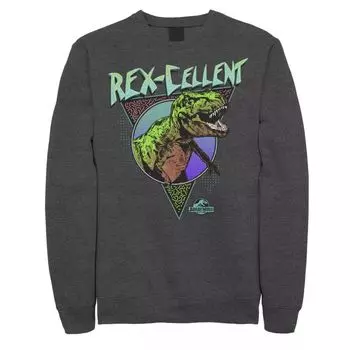 Мужская толстовка в стиле ретро Jurassic World Rex-Cellent в цветах Licensed Character