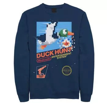 Мужская толстовка в стиле ретро с винтажным чехлом Nintendo NES Duck Hunt Licensed Character