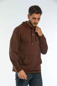 Мужская тонкая толстовка с капюшоном стандартного кроя с принтом Brooklyn SPR22SW161 Sperlife, коричневый