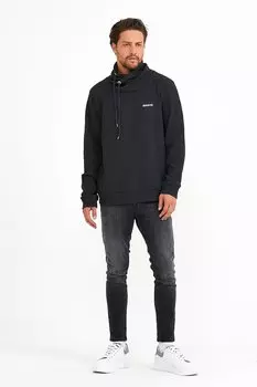 Мужская тонкая толстовка стандартного кроя с принтом «Бруклин» с шалевым воротником SPR22SW143 Sperlife, антрацит