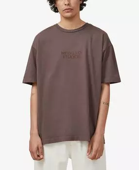 Мужская тяжелая футболка с коротким рукавом COTTON ON, мульти