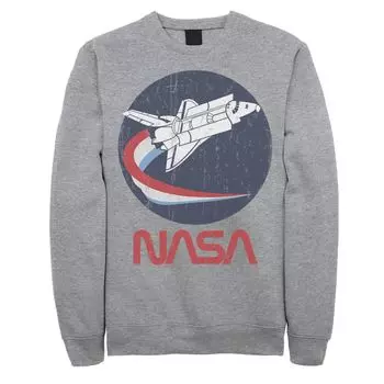 Мужская трехцветная футболка с круглым вырезом NASA Shuttle Licensed Character
